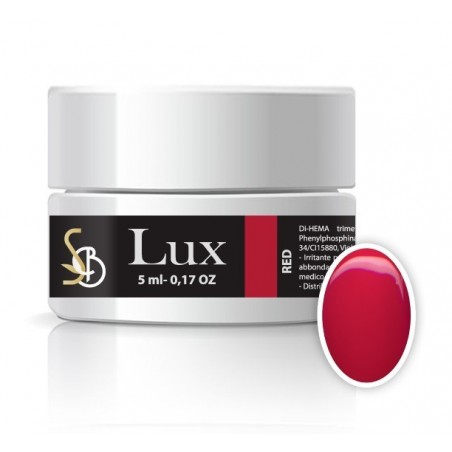 Gel color rosso senza dispersione - gel nail art