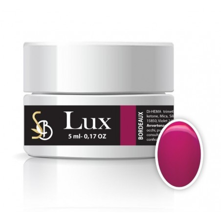 Gel color bordeaux senza dispersione - gel nail art