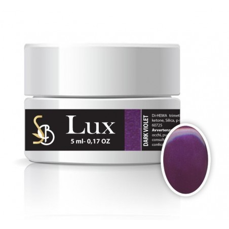 Gel color viola scuro metallizzato senza dispersione - gel nail art