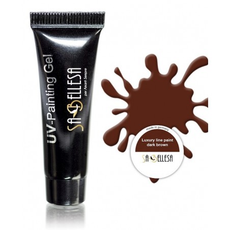 Painting Gel UV in pasta marrone scuro - gel nail art