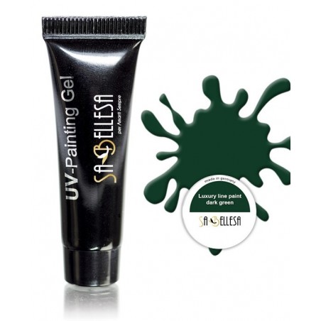 Painting Gel UV in pasta verde bottiglia - gel nail art