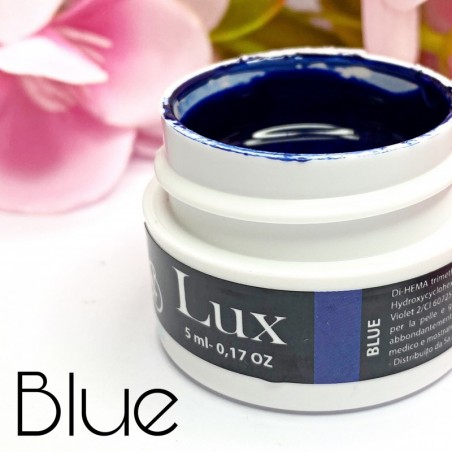 Gel nail art blu - Blue