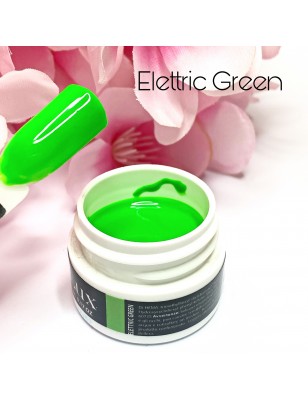 Gel nail art verde neon - Elettric Green