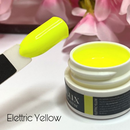 Gel nail art giallo neon - Elettric Yellow