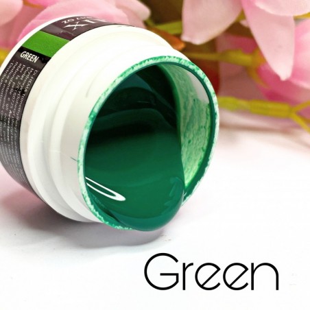 Gel nail art verde puro - Green