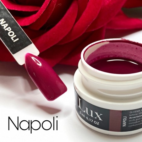 Gel nail art rosso ciliegia - Napoli