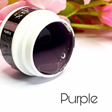 Gel nail art viola/marrone - Purple