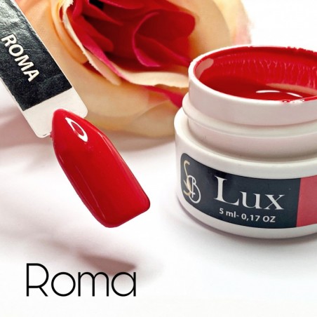 Gel nail art rosso corallo - Roma