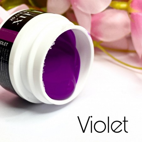 Gel nail art viola neon - Violet