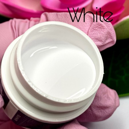 Gel nail art bianco gesso - White