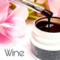 Gel nail art marrone/rosso - Wine