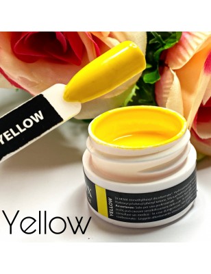 Gel nail art giallo puro - Yellow