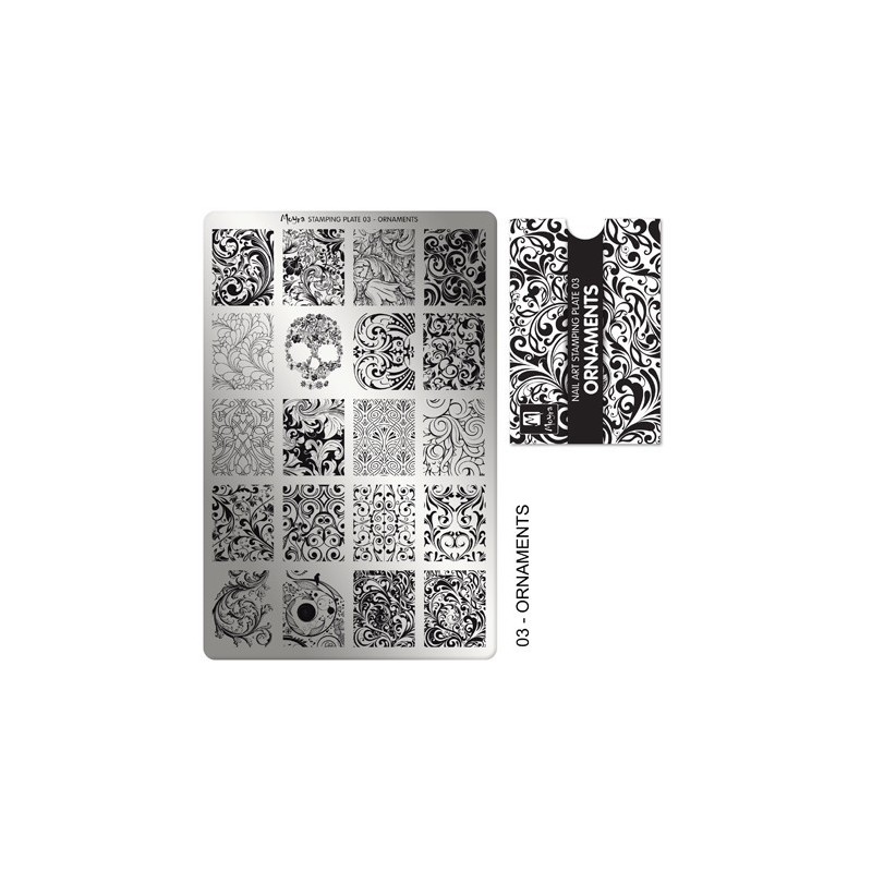 Moyra Stamping Plate 03- Ornaments