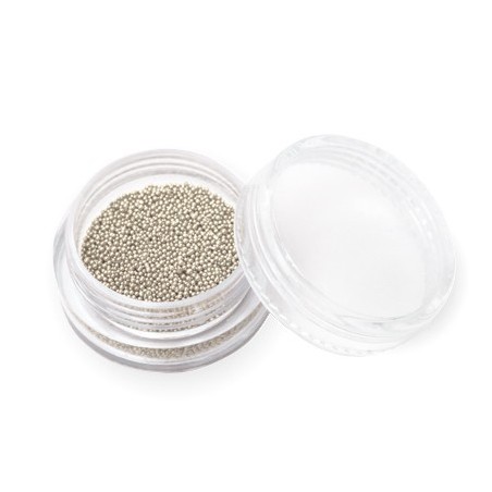 Microperle argento per decorazioni nail art