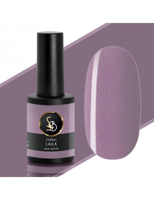 Smalto semipermanente viola glitter