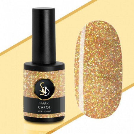 Smalto semipermanente oro rosa glitterato