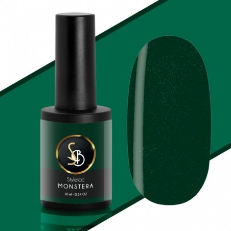 Smalto semipermanente verde petrolio Monstera