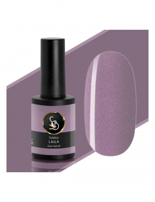 Kit unghie - Smalto semipermanente Viola Glitter Laila