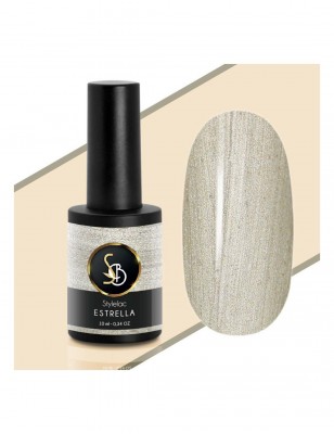 Kit unghie - Smalto semipermanente Champagne microglitterato Estrella