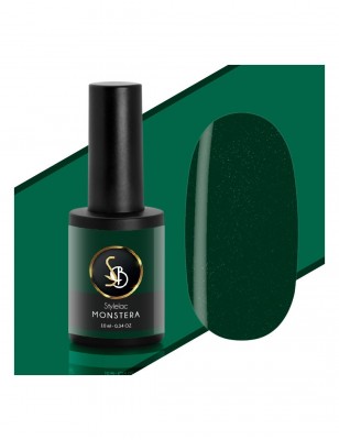 Kit unghie - Smalto semipermanente verde petrolio Monstera