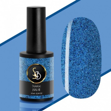 Smalto semipermanente Blu Glitterato - Julie