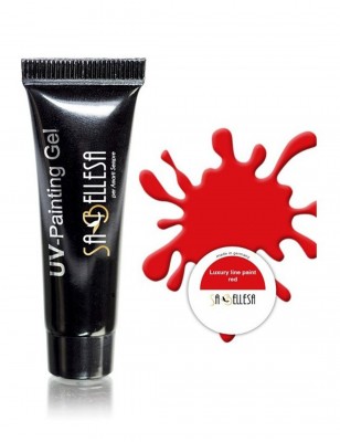 Painting Gel UV in pasta rosso - gel nail art