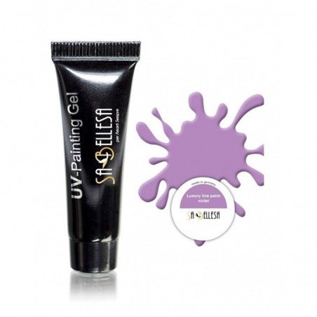 Painting Gel UV in pasta lilla - gel nail art