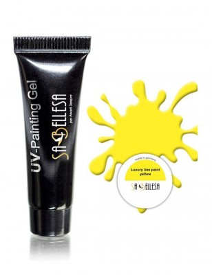 Painting Gel UV in pasta giallo neon - gel nail art