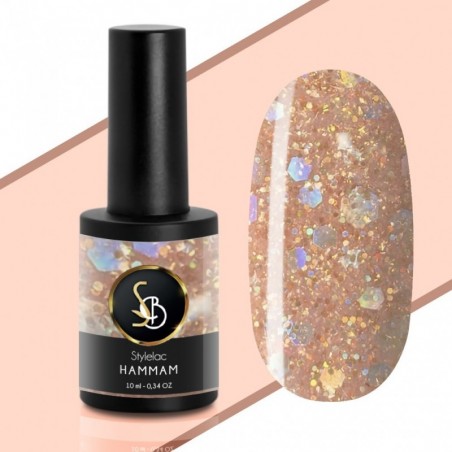 Smalto semipermanente Beige Glitterato - Hammam
