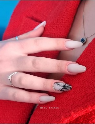 Smalto semipermanente bianco latte microglitterato - Baker - New