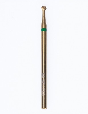 Punta sferica per calli grana medio-alta fascia verde oro