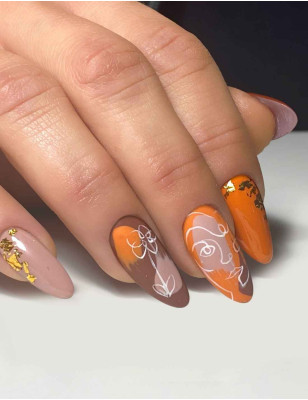 Smalto semipermanente Arancione Ruggine - Denise