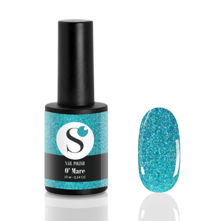 Smalto semipermanente glitter azzurro - O’ Mare